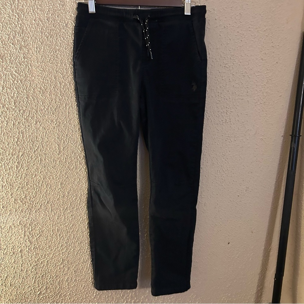 US Polo Assn Men’s Black Jogger Pants Size LG